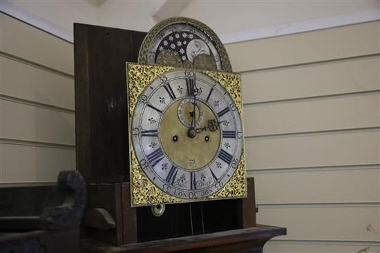 John Drury of London. A George III mahogany eight day longcase clock, 8ft 3in.